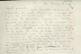 [Carta] 1946 mayo 26, Río de Janeiro [a] Gabriela Mistral