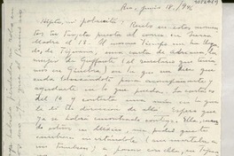 [Carta] 1946 jun. 18, Río de Janeiro [a] Gabriela Mistral