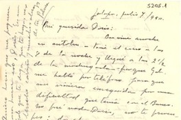 [Carta] 1950 jul. 7, Jalapa, [México] [a] Doris [Dana]