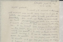 [Carta] 1946 jun. 15, Petrópolis, [Brasil] [a] Gabriela Mistral