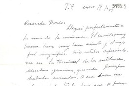 [Carta] 1949 ene. 19, México D.F. [a] Doris Dana