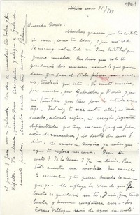 [Carta] 1949 ene. 31, México [a] Doris Dana