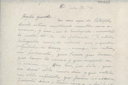 [Carta] 1946 jul. 17, Río de Janeiro [a] Gabriela Mistral