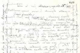 [Carta] 1951 ago. 25, México [a] Doris [Dana]