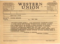[Telegrama] [1952?], [EE.UU.?] [a] Benjamin Cohen, United Nations, New York, [EE.UU.]