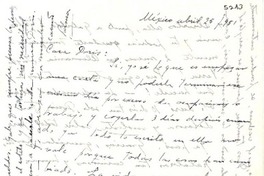 [Carta] 1951 abr. 25, México [a] Doris [Dana]