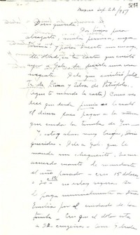 [Carta] 1951 sept. 22, México [a] Doris Dana