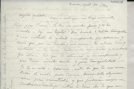 [Carta] 1946 ago. 30, México [a] Gabriela Mistral