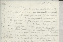 [Carta] 1946 sept. 4, México [a] Gabriela Mistral