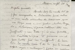 [Carta] 1946 sept. 25, México [a] Gabriela Mistral