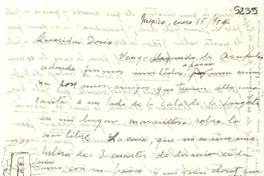 [Carta] 1954 ene. 15, México [a] Doris Dana
