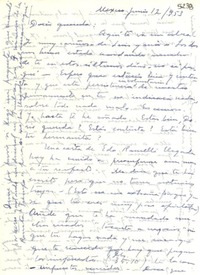 [Carta] 1953 jun. 12, México [a] Doris Dana