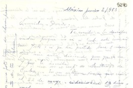 [Carta] 1953 mar. 12, París [a] Doris Dana