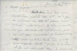 [Carta] 1946 dic. 15, México [a] Gabriela Mistral