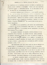 Tendencias de la escuela primaria en Chile