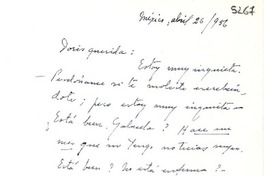 [Carta] 1956 abr. 26, México [a] Doris Dana