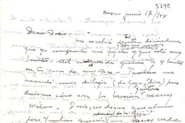 [Carta] 1954 jun. 17, México [a] Doris [Dana]