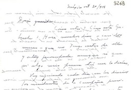 [Carta] 1956 oct. 20, México [a] Doris Dana