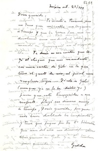 [Carta] 1954 oct. 23, México [a] Doris [Dana]