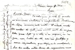 [Carta] 1954 mayo 7, México [a] Doris [Dana]