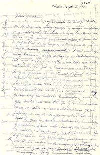 [Carta] 1955 sept. 16, México [a] Doris [Dana]