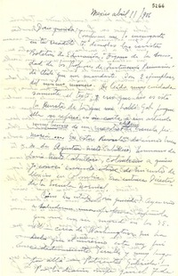 [Carta] 1956 abr. 11, México [a] Doris [Dana]