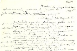 [Carta] 1956 mayo 6, México [a] Doris [Dana]