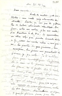 [Carta] 1954 feb. 27, México [a] Doris [Dana]