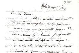 [Carta] 1954 mar. 1, México [a] Doris [Dana]