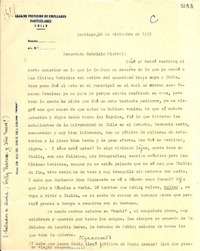 [Carta] 1951 dic. 16, Santiago, Chile [a] Gabriela Mistral