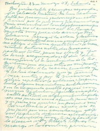 [Carta] 1947 mar. 23, Washington D.C., [EE.UU.] [a] Gabriela Mistral