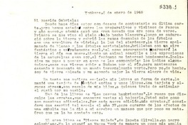 [Carta] 1948 ene. 5, Yonkers, [New York] [a] Gabriela Mistral