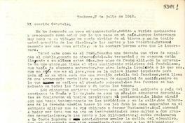 [Carta] 1948 jul. 7, Yonkers, [New York] [a] Gabriela Mistral