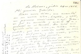 [Carta] 1955 jul. 24, Habana, Cuba [a] Gabriela Mistral