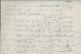 [Carta] 1947 mayo 9, México [a] Gabriela Mistral