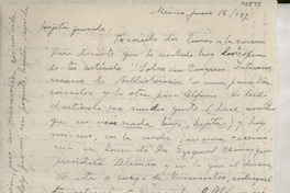 [Carta] 1947 jun. 16, México [a] Gabriela Mistral