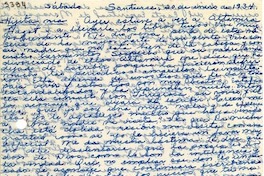 [Carta] 1934 ene. 20, Santurce, Puerto Rico [a] [Gabriela Mistral]