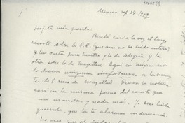 [Carta] 1947 sept. 24, México [a] Gabriela Mistral