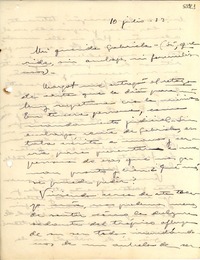 [Carta] 1933 jul. 10, [Puerto Rico] [a] Gabriela Mistral
