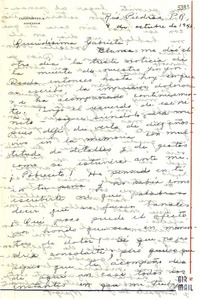 [Carta] 1943 oct. 8, Río Piedras, Puerto Rico [a] Gabriela Mistral