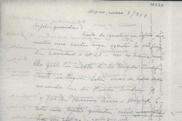 [Carta] 1948 ene. 3, México [a] Gabriela Mistral