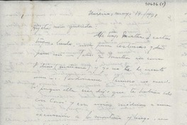 [Carta] 1948 mayo 14, México [a] Gabriela Mistral