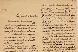 [Carta] 1946 ene. 14, París, [Francia] [a] [Gabriela Mistral]