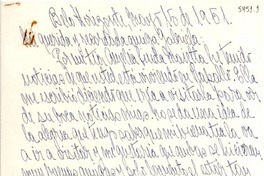 [Carta] 1951 mayo 15, Belo Horizonte [a] Gabriela
