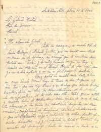 [Carta] 1943 feb. 11, Santa Clara, Cuba [a] Gabriela Mistral, Río de Janeiro, Brasil