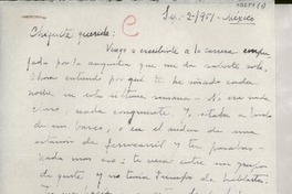 [Carta] 1951 sept. 2, México [a] Gabriela Mistral