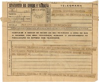 [Telegrama] 1947 março 1, B Horisonte, [Brasil] [a] Gabriela Mistral, Petrópolis, RJ, [Brasil]