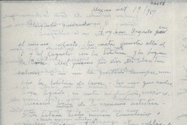 [Carta] 1951 oct. 19, México [a] Gabriela Mistral