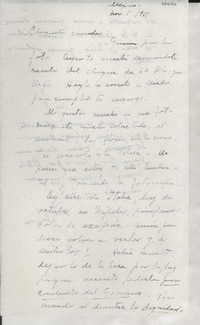 [Carta] 1951 nov. 1, México [a] Gabriela Mistral