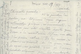 [Carta] 1951 nov. 17, México [a] Gabriela Mistral